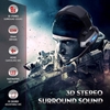 ONIKUMA K5 Casque de jeu avec microphone PC Gamer Casque stéréo 3, 5 mm à réduction de bruit sur les oreillettes compatibles avec la manette de jeu PS4 Nouvel ordinateur portable Xbox
