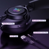 ONIKUMA X16 casque filaire son surround casques stéréo casque de jeu supra-auriculaire avec micro antibruit lumières rvb pour ordinateur gamer