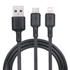 Oraimo OCD-D62 2-en-1 Lightning & Micro USB Nylon Charge rapide Câble de données 5V2A 1 mètre