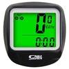 Ordinateur de vélo filaire écran LCD multifonctionnel ordinateur de vélo compteur de vitesse de vélo de montagne avec température de rétroéclairage vert
