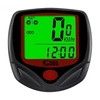 Ordinateur de vélo filaire écran LCD multifonctionnel ordinateur de vélo compteur de vitesse de vélo de montagne avec température de rétroéclairage vert