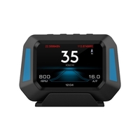 Ordinateur de voyage multifonctions P21 HUD Jauge de voiture OBDⅡ Diagnostic et compteur de pente Compteur de vitesse