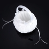 Oreiller romantique pour mariage en satin doux 3D Rose + Mariage en satin 3D Rose Flower Basket