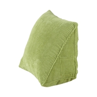Oreiller triangulaire Oreiller de lecture confortable avec poche zippée Triangle Wedge traversin Petit oreiller de soutien du dos Cushie Oreillers pour bureau Maison Lit Canapé