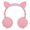 Oreillette Bluetooth sans fil pour dessin animé mignon pour fille avec casque pour enfants avec micro