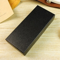 Organisateur de boîte de montre noir longues boîtes de montre universelles emballage boîte-cadeau pour bracelet de montre bijoux