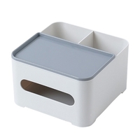 Organisateur de bureau multifonctionnel pour boîte à mouchoirs