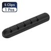 Organisateur de câble en silicone Support de câble Cordon de gestion d
