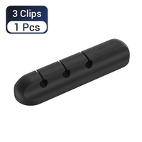 Organisateur de câble en silicone Support de câble Cordon de gestion d
