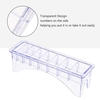 Organisateur de lame en plastique rectangulaire pour porte-peigne pour tondeuse de rack de rangement pour 8 lames