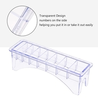 Organisateur de lame en plastique rectangulaire pour porte-peigne pour tondeuse de rack de rangement pour 8 lames