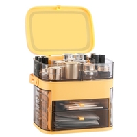 Organisateur de maquillage Boîte de rangement pour cosmétiques résistant à la poussière et à l
