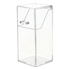 Organisateur de pinceau de maquillage acrylique transparent anti-poussière