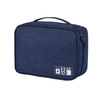 Organisateur électronique Sac de voyage pour câble Accessoires Sac de rangement Pochette Espace séparé gratuit Étanche pour câble Cordon Chargeur Disque dur Écouteur Power Bank