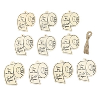 Ornement de papier toilette édition souvenir en bois de style occidental 2020