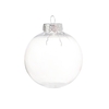 Ornements de Noël boule transparente 6 cm/2.36in boule de décoration transparente en plastique bricolage boules à remplir pour les Festivals de fête de mariage