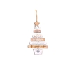 Ornements de Noël en bois Arbre de Noël Étiquettes suspendues Pendentif Embellissements Artisanat Décor Style 4