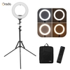ORSDA ORB-14T 14 Pouce LED Anneau Lumière Studio Photographie Lampe de Remplissage 3200K-6500K 30W Dimmable Double Port de Charge USB