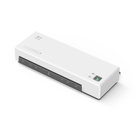 OSMILE Machine à plastifier de bureau Taille A4 Système de plastification à chaud et à froid 2 rouleaux Largeur maximale de 22, 9 cm Convient pour pochettes de plastification A4/A5/A6 pour fournitures scolaires de bureau à domicile