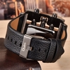OULM luxe montre à quartz hommes cadran carré en cuir bande montres masculines Antique montre-bracelet
