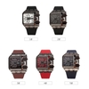 OULM luxe montre à quartz hommes cadran carré en cuir bande montres masculines Antique montre-bracelet