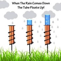 Outil de détection de pluie de cour de jardin extérieur de jauge de pluie de cuivre
