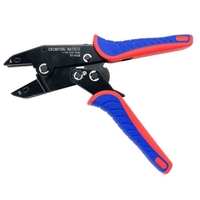 Outil de sertissage à changement rapide 0, 25-6 mm² (23-10 AWG) Pince à sertir multifonction à cliquet pour connecteurs thermorétractables Bornes isolées et en nylon