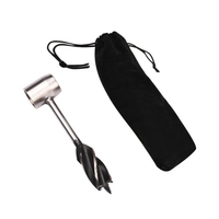 Outil de survie 4-bord manuel tarière Settler clé Bushcraft Scotch oeil main tarière perceuse pour le travail du bois Camping bois de chauffage fendant