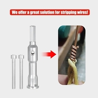 Outil de torsion de fil dénudeur de fil et torsion pour dénuder et tordre les fils solides 11/12 / 13AWG pour les électriciens de perceuse électrique