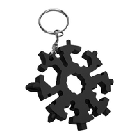 Outil multifonction 20 en 1 flocon de neige avec porte-clés clé à flocon de neige ouvre-bouteille multifonction kit de tournevis outil de bricolage à la main outil d