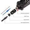 Outil professionnel pour écrou à rivets Kit de pose de rivets pour tige de pompage automatique de 14 pouces avec mandrins métriques 7Pcs M3 M4 M5 M6 M8 M10 M12 Kit d