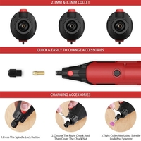 Outil rotatif 160 W Outil multifonctionnel Vitesse variable 8000-35000 tr/min Parfait pour les créations de bricolage Projets d