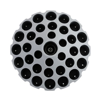Outil rotatif porte-embout porte-fraise polissage tête de meule boîte de rangement 35 trous foret organisateur de fraise 360 degrés rotation