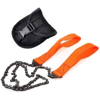 Outils de camping en plein air outils de jardin 24 pouces Portable survie en plein air main tirette scie fil scie à main chaînes scie bois outil de coupe 11 dents