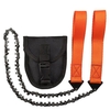 Outils de camping en plein air outils de jardin 24 pouces Portable survie en plein air main tirette scie fil scie à main chaînes scie bois outil de coupe 11 dents