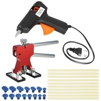 Outils de réparation de dent sans peinture de voiture Dent Puller +15 Pcs colle onglets + 110-240 V 40 W pistolet à colle fondue chaude w / 10 pcs bâtons de colle