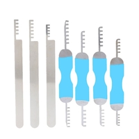 Outils de serrurier 7pcs inox Comb Picks Lock Opener