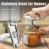 Ouvre-bocal en acier inoxydable Ouvre-bouteille Gadget de cuisine utile Dissolvant de couvercle tenace pour les mains faibles des personnes âgées