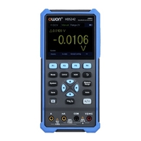 OWON Multimètre oscilloscope numérique portable 2 en 1 2 canaux 40 MHz Bande passante 20 000 points avec écran couleur LCD 3, 5 pouces pour détection de puissance de maintenance automobile