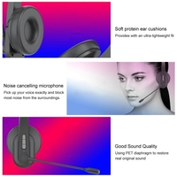 OY632 Casque Bluetooth avec Microphone Casque sans fil à réduction de bruit Casque monté sur la tête pour téléphones portables PC Tablette Bureau à domicile
