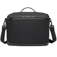 OZUKO sac à bandoulière unique sac de poche grande capacité ordinateur portable intercalaire conception multicouche tissu imperméable Portable boîte à bagages ceinture
