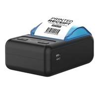 P11 58mm Mini imprimante thermique portable Imprimante de reçus de grande capacité USB + connexion BT sans fil pour bureau/marché Compatible avec Windows/Android/Ios