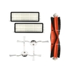 Pack de 5 Accessoires Kit de Remplacement pour Aspirateurs Xiaomi T4 T6 S5 S6 S50 S51 S1 Comprend 1 Brosse Roulante 2 Brosses Latérales 2 Filtres