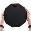 Pad de pratique de tambour de 12 pouces Pad de batterie muet avec sac de transport de baguette de tambour pour les étudiants débutants