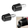 Paire de Universal Moto Moto Aluminium Guidon Bar Ends Plugs Grip Caps