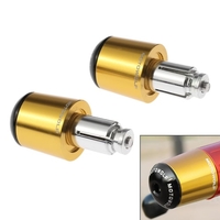Paire de Universal Moto Moto Aluminium Guidon Bar Ends Plugs Grip Caps