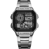 PANARS Montre de sport numérique pour homme Mode double heure Montres d