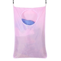 Panier à linge suspendu organisateur de porte suspendu avec sac de rangement mural zippé grande capacité sac de vêtements sales pochettes pour chambre salle de bain dortoir placards de pépinière