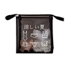 Panier à linge transparent avec double poignée pliable panier à linge sale panier à linge bacs de rangement pour organiser la maison vêtements serviettes jouet