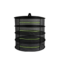 Panier suspendu 4 couches avec fermeture à glissière pliant le support sec